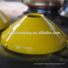 Cone Crusher Spare Parts bowl liner and mantle in Material of high Manganese
